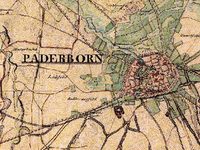Preußische Uraufnahme 1836 Stadt Paderborn