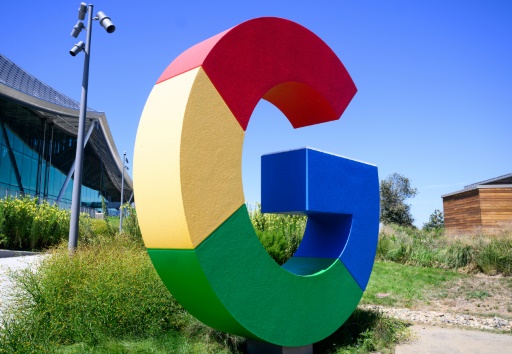 Logo des Google-Konzerns in Mountain View in Kalifornien