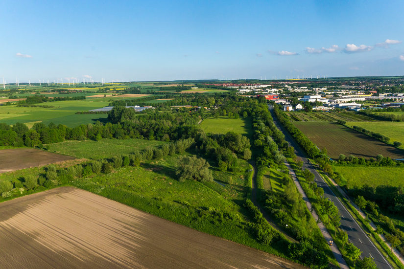 Zerschneidung der Landschaft am Beispiel des George-Marshall-Rings im Sesker Bruch