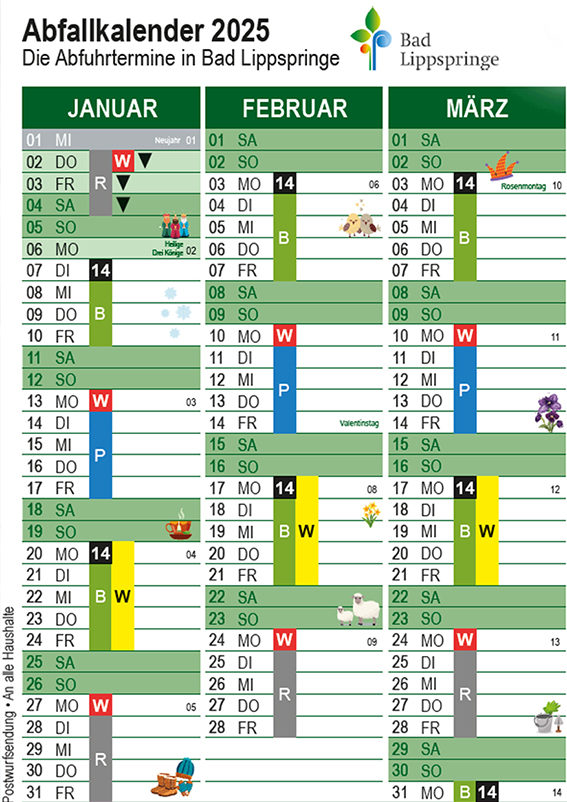 Abfallkalender Bad Lippspringe