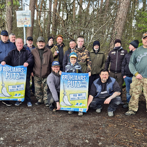 Frühjahrsputz Sportanglerverein Schloß Neuhaus