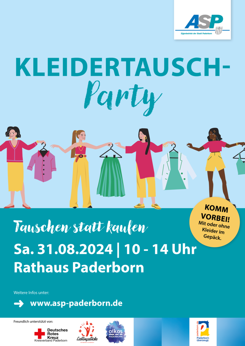 Plakat Kleidertausch-Party 31.08.2024