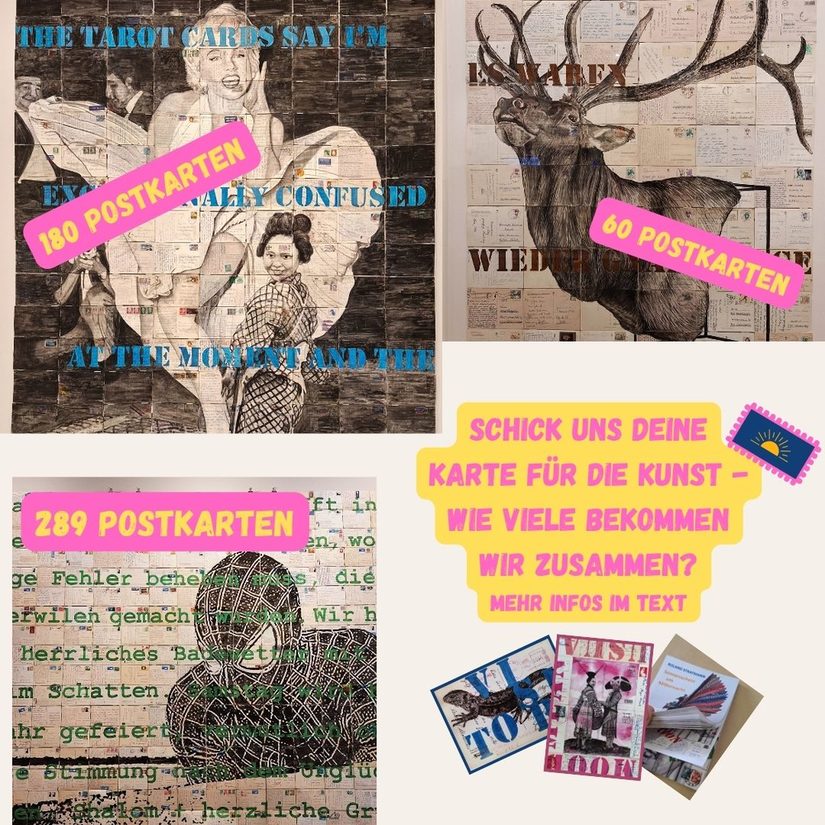 Collage aus mehreren Postkarten von Roland Stratmann