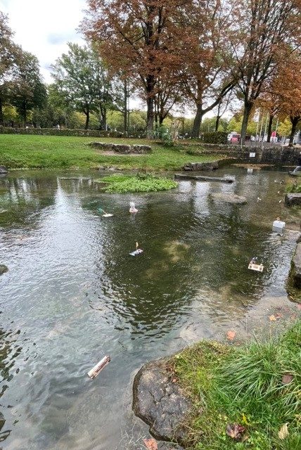 Experimentfotos zum Thema "Flöße schwimmen tatsächlich"