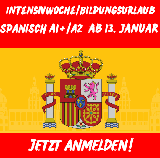 Spanische Flagge mit Schrift