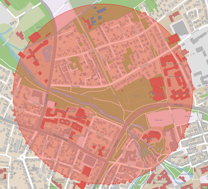 Lageplan Bombenfund Paderwiesen