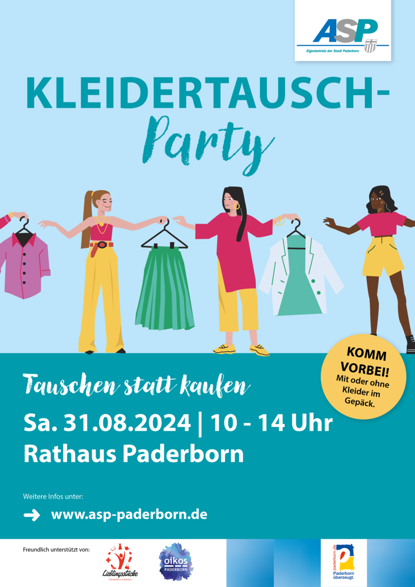 Plakat Kleidertausch-Party 31.08.2024