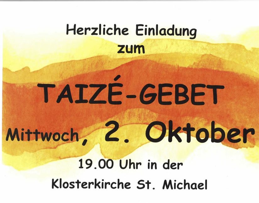 Einladung zum Taizé-Gebet