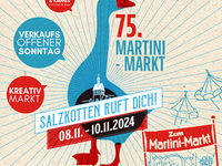 Plakat zum 75. Martinimarkt in Salzkotten