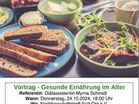 Vortrag zum Thema "Gesunde Ernährung im Alter"