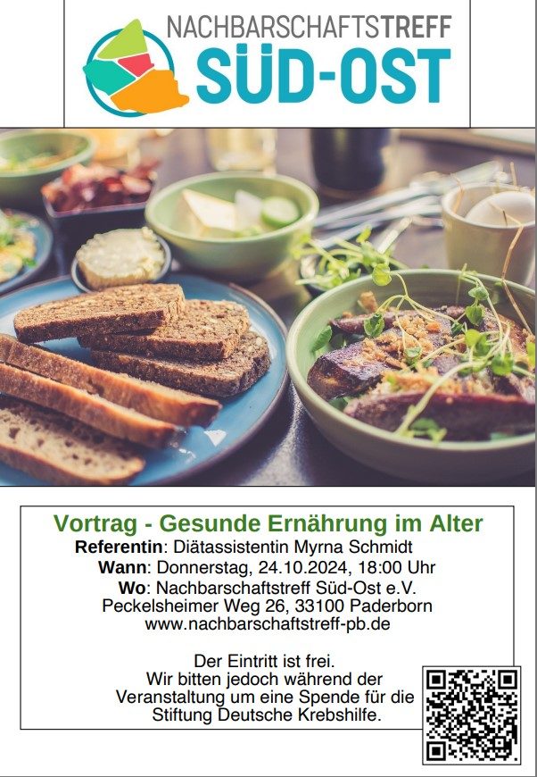 Vortrag zum Thema "Gesunde Ernährung im Alter"