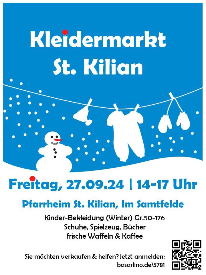 Kleidermarkt für Kinder