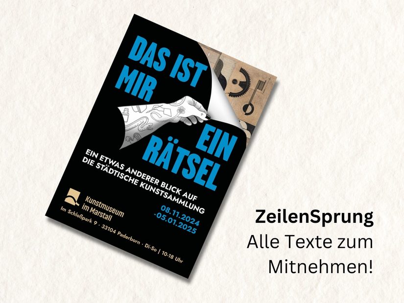 Flyer zu "Das ist mir ein Rätsel"